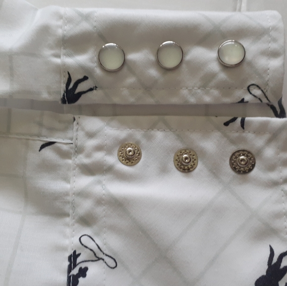 K Mart Brand Western Shirt white XL - Picture 5 of 8